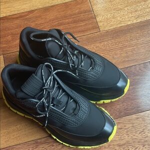 Marc Jacobs Black Sneakers with Neon Yellow Soles